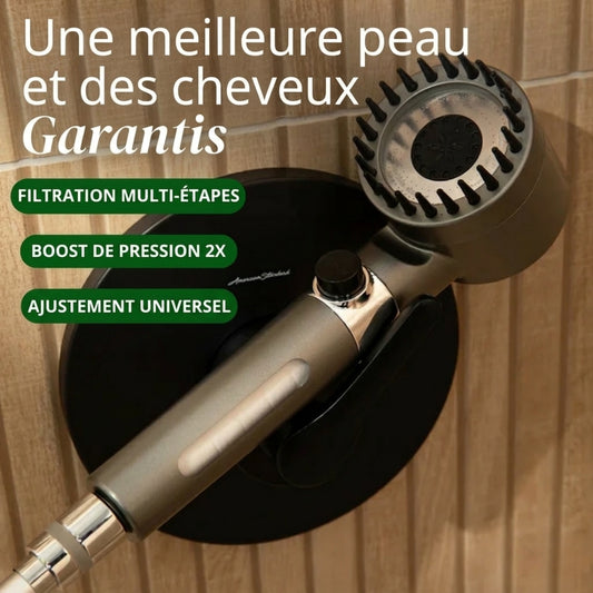 LE POMMEAU DE DOUCHE FILTRÉE