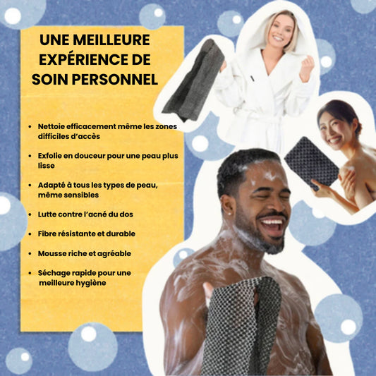 Hadao | Serviette de douche exfoliante japonaise